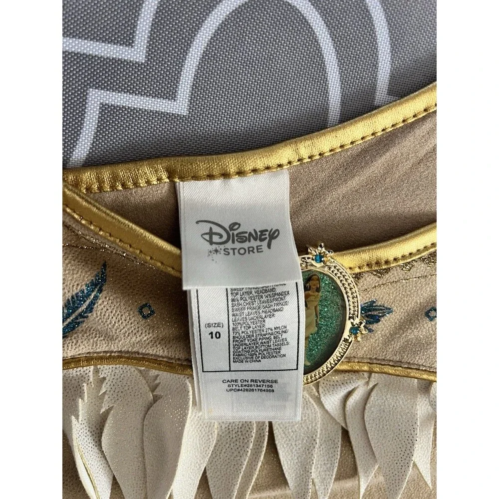 Disney Store Pocahontas Girl’s Costume, Shoes & Accessories Sz 10 Retired